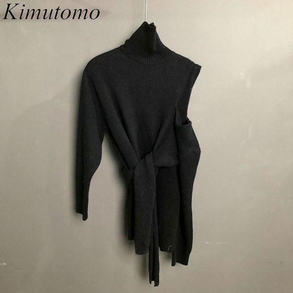 kimutomo women turtleneck sweater winter chic korean female solid off shoulder lace up knitted pullovers fashion 210521, White
kimutomo women turtleneck sweater winter chic korean female solid off shoulder lace up knitted pullovers fashion 210521, White
