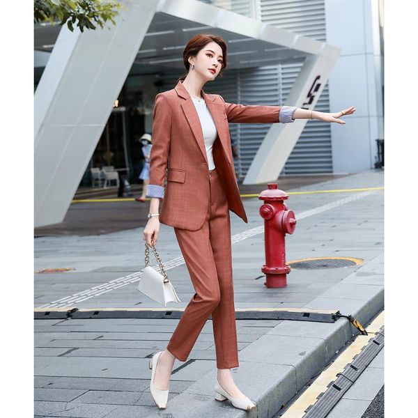 elegant plaid pant suits set women's autumn female office work wear lady blazer suit long sleeve jacket+ trousers two sets piece pants, White
elegant plaid pant suits set women's autumn female office work wear lady blazer suit long sleeve jacket+ trousers two sets piece pants, White