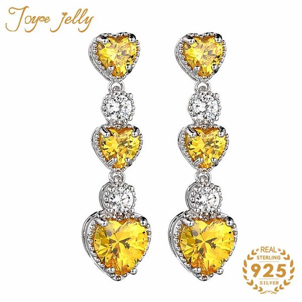joycejelly trendy 925 sterling silver long earrings for charm women with heart shape ruby gemstones wedding party gift dangle & chandelier
joycejelly trendy 925 sterling silver long earrings for charm women with heart shape ruby gemstones wedding party gift dangle & chandelier