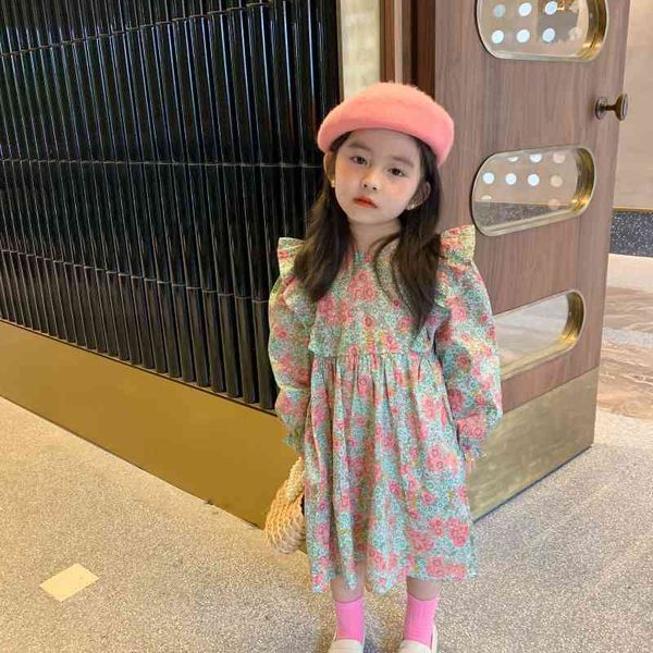 autumn arrival girls fashion floral dress kids cotton es korean design 210528, Red;yellow
autumn arrival girls fashion floral dress kids cotton es korean design 210528, Red;yellow