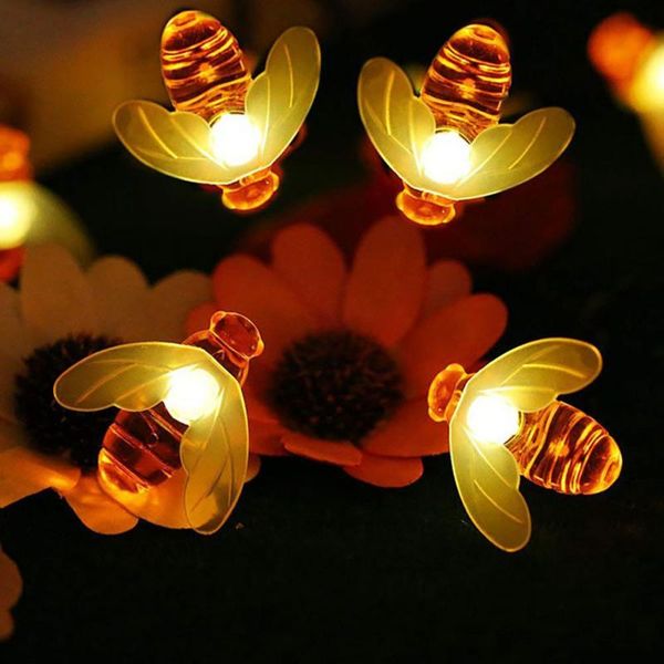 solar lamps creative led bee light string 8 function colorful night waterproof outdoor courtyard garden lawn decor
solar lamps creative led bee light string 8 function colorful night waterproof outdoor courtyard garden lawn decor