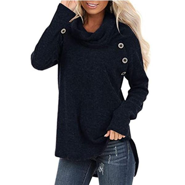 women's hoodies & sweatshirts 2021 sweatshirt women knitted pullover long sleeve button cowl neck casual tunic oversized hoodie, Black
women's hoodies & sweatshirts 2021 sweatshirt women knitted pullover long sleeve button cowl neck casual tunic oversized hoodie, Black