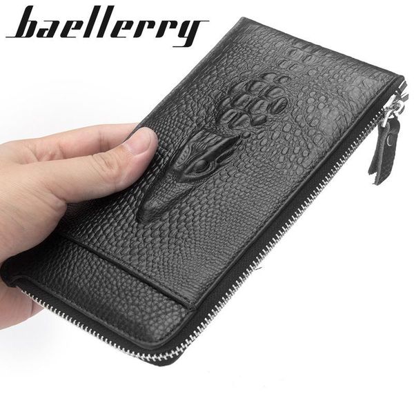 men wallets crocodile pattern genuine cow leather classic zipper wallet business solid male purses carteria, Red;black
men wallets crocodile pattern genuine cow leather classic zipper wallet business solid male purses carteria, Red;black