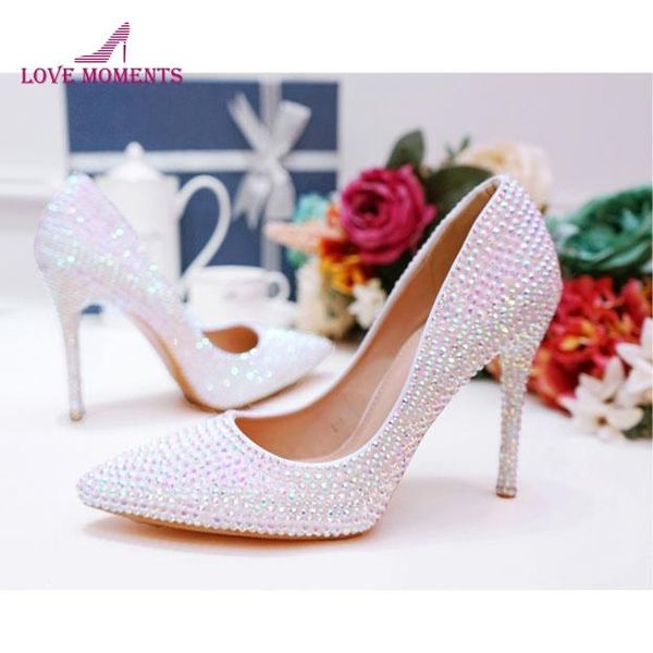 dress shoes 2021 luxurious white ab crystal wedding high heels pointed toe 3 inches stiletto heel banquet party pumps graduation prom, Black
dress shoes 2021 luxurious white ab crystal wedding high heels pointed toe 3 inches stiletto heel banquet party pumps graduation prom, Black