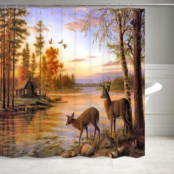 shower curtains elk curtain animals theme, deer safair in stream river at forest sunset curtain, fabric bathroom decor accessories
shower curtains elk curtain animals theme, deer safair in stream river at forest sunset curtain, fabric bathroom decor accessories