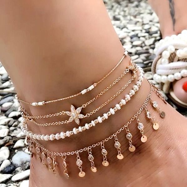 anklets bohemian ankle bracelet set heart star evil eye crystal tassel gold color beads chain handmade women foot jewellry gift, Red;blue
anklets bohemian ankle bracelet set heart star evil eye crystal tassel gold color beads chain handmade women foot jewellry gift, Red;blue