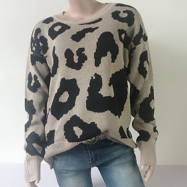 qooth crew neck sweater women pullover leopard knitted sweaters winter fashion long sleeve casual loose jumpers qh1939 210518, White
qooth crew neck sweater women pullover leopard knitted sweaters winter fashion long sleeve casual loose jumpers qh1939 210518, White