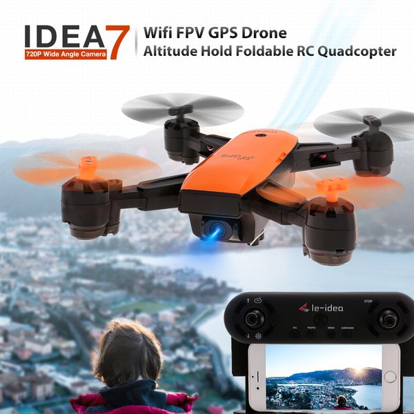 professional idea7 fpv gps drone with 720p wifi wide angle camera altitude hold foldable rc quadcopter kids gift
professional idea7 fpv gps drone with 720p wifi wide angle camera altitude hold foldable rc quadcopter kids gift