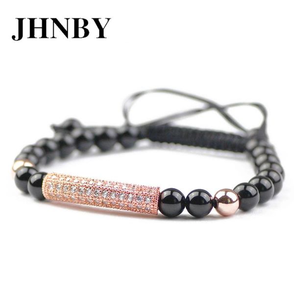 charm bracelets jhnby bend tube 6mm natural black stone bead charms men bracelet braided rope women trendy zircon bangle jewelry g, Golden;silver
charm bracelets jhnby bend tube 6mm natural black stone bead charms men bracelet braided rope women trendy zircon bangle jewelry g, Golden;silver