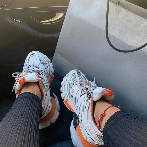 2021 luxurys designer shoes men track 3.0 sneakers 100% leather trainers women mesh nylon printed 3m triple s platform casual sho lisashops, Black
2021 luxurys designer shoes men track 3.0 sneakers 100% leather trainers women mesh nylon printed 3m triple s platform casual sho lisashops, Black
