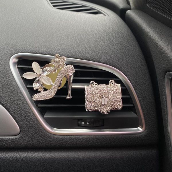 exquisite crystal shoes perfume clip for automobile decoration diamond bag car air freshener products
exquisite crystal shoes perfume clip for automobile decoration diamond bag car air freshener products