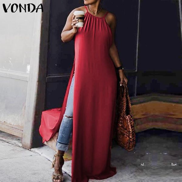 dresses summer bohemian 2021 women'sundress sleeveless high split party long maxi dress vonda casual vestidos plus size, Black;gray
dresses summer bohemian 2021 women'sundress sleeveless high split party long maxi dress vonda casual vestidos plus size, Black;gray