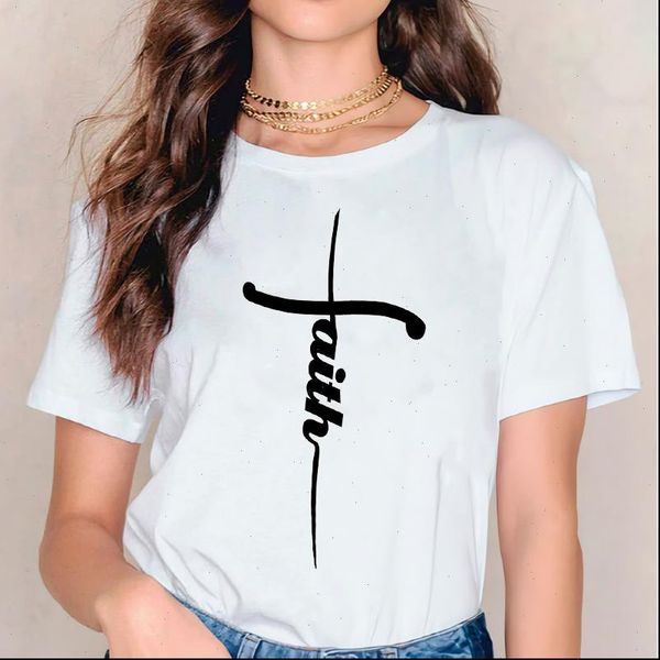mujer camisetas printing faith women letter 90s short sleeve print graphic female tee, White
mujer camisetas printing faith women letter 90s short sleeve print graphic female tee, White