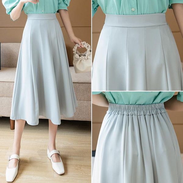 skirts summer office lady umbrella skirt ladies high waist big swing pleated fashion korean style black long for women
skirts summer office lady umbrella skirt ladies high waist big swing pleated fashion korean style black long for women