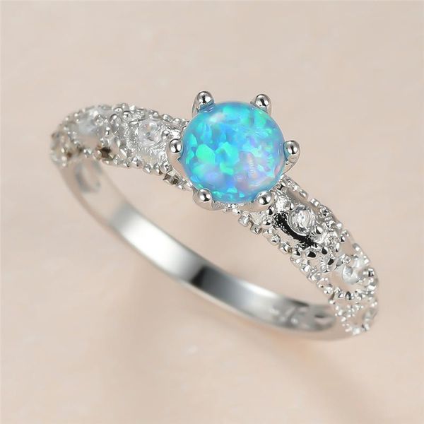 wedding rings simple female blue opal stone ring charm silver color thin for women classic bride crystal round engagement, Slivery;golden
wedding rings simple female blue opal stone ring charm silver color thin for women classic bride crystal round engagement, Slivery;golden