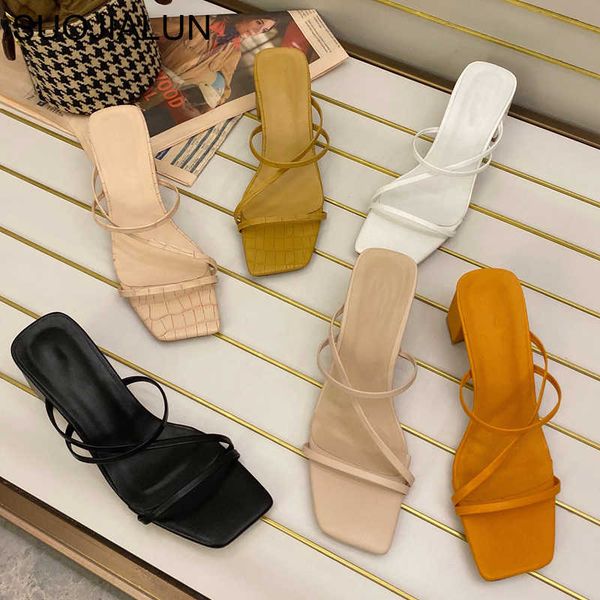 suojialun women summer outdoor sandal high square heel flip flop ladies brand women slipper elegant women slides shoes 210715, Black
suojialun women summer outdoor sandal high square heel flip flop ladies brand women slipper elegant women slides shoes 210715, Black