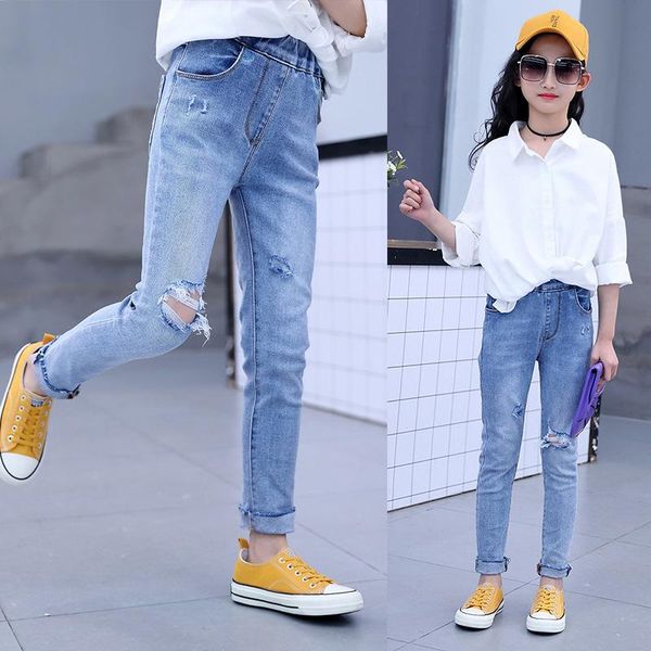 jeans girl skinny kids elasticity ripped for teenage girls clothes 10 12 year stoashed jean child, Blue
jeans girl skinny kids elasticity ripped for teenage girls clothes 10 12 year stoashed jean child, Blue