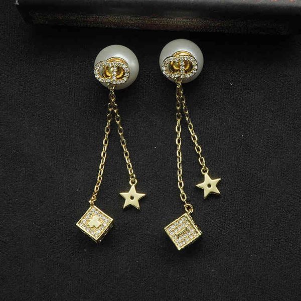 70% off dice full of stars tassel female pearl temperament earrings brass material, Silver
70% off dice full of stars tassel female pearl temperament earrings brass material, Silver