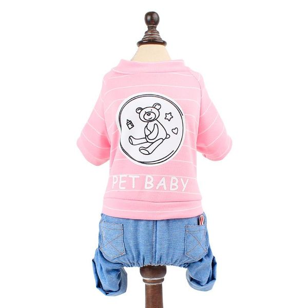 cute bear stripe dog cat hoodies jumpsuit kitten costume pet clothes for cats dogs cotton puppy coat with denim pant xs s m l xl costumes
cute bear stripe dog cat hoodies jumpsuit kitten costume pet clothes for cats dogs cotton puppy coat with denim pant xs s m l xl costumes
