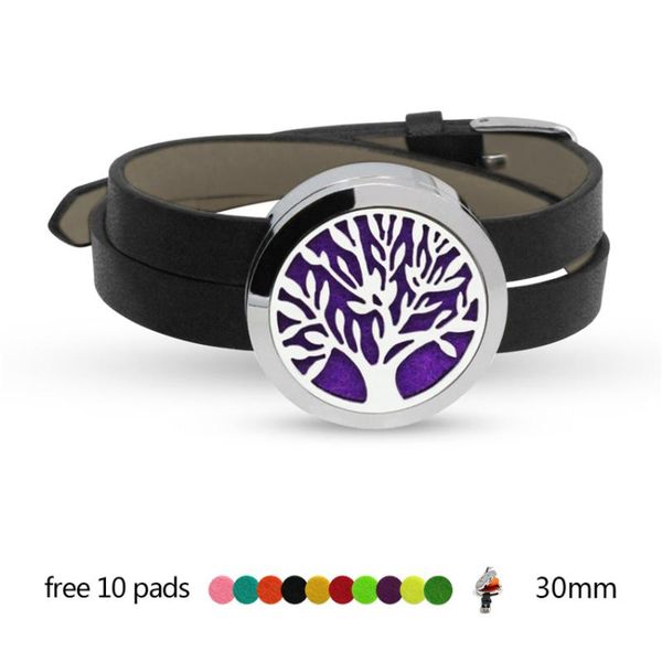 charm bracelets tree of life 316l stainless steel locket wrist black bracelet magnetic diffuser slide perfume lotus 10 pads, Golden;silver
charm bracelets tree of life 316l stainless steel locket wrist black bracelet magnetic diffuser slide perfume lotus 10 pads, Golden;silver