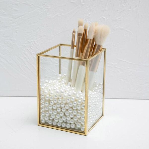 storage boxes & bins transparent glass makeup brush box gold cosmetics container ring pencil lipstick holder make up brushes organizer
storage boxes & bins transparent glass makeup brush box gold cosmetics container ring pencil lipstick holder make up brushes organizer