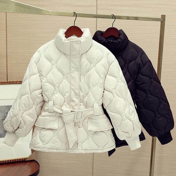 women's jackets casual collected waisted parkas women fashion simple coats elegant spring stand down cotton short female ladies, Black;brown
women's jackets casual collected waisted parkas women fashion simple coats elegant spring stand down cotton short female ladies, Black;brown
