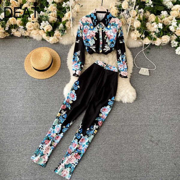 deat women printing lapel long pants arrivals two piece set fashion loose temperament spring summer 11d60 210709, White
deat women printing lapel long pants arrivals two piece set fashion loose temperament spring summer 11d60 210709, White