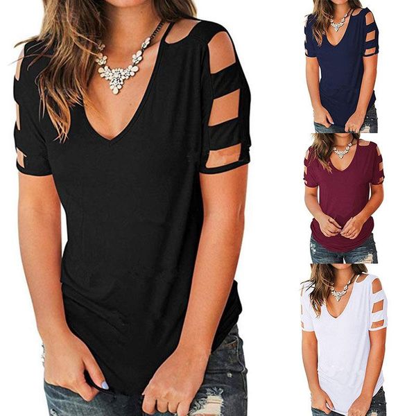men's t-shirts 2021 summer women's v-neck cotton t shirts solidcolor short sleeve tees casual loose pius size femmel t-shirt, White;black
men's t-shirts 2021 summer women's v-neck cotton t shirts solidcolor short sleeve tees casual loose pius size femmel t-shirt, White;black