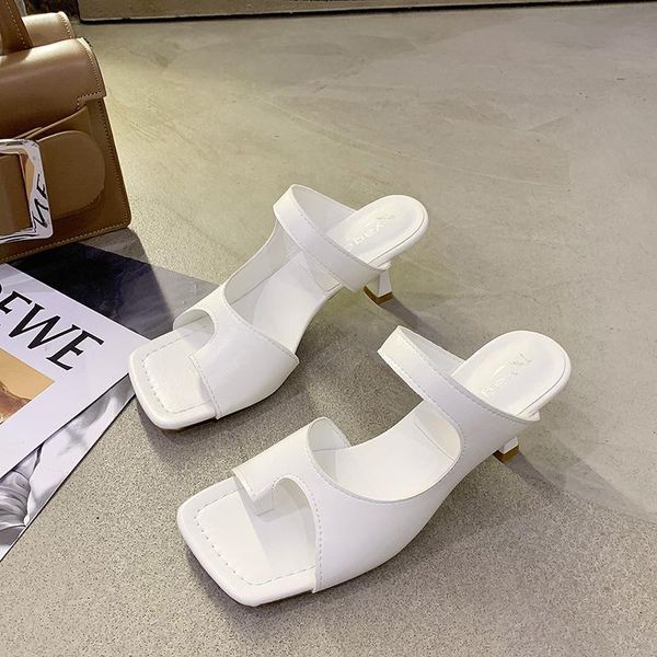 women's flip flops women slipper elegant square toe high heels sandal shoes quality outdoor summer for slippers, Black
women's flip flops women slipper elegant square toe high heels sandal shoes quality outdoor summer for slippers, Black
