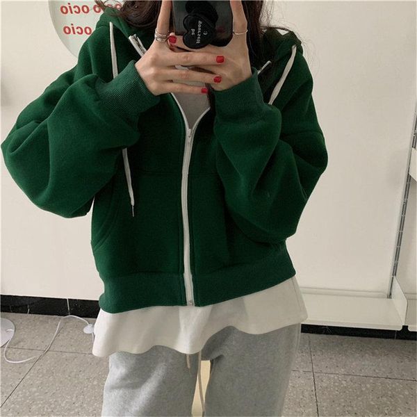 alien kitty high waist hooded chic students all match stylish 2021 coats loose women streetwear autumn casual brief women's jackets, Black;brown
alien kitty high waist hooded chic students all match stylish 2021 coats loose women streetwear autumn casual brief women's jackets, Black;brown