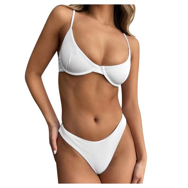 women's swimwear fast deliver women solid push up high cut lace halter bikini set two piece swimsuit de playa traje baño, White;black
women's swimwear fast deliver women solid push up high cut lace halter bikini set two piece swimsuit de playa traje baño, White;black
