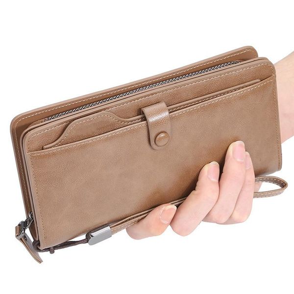 wallets men long fashion design zipper card holder pu leather purse solid coin pocket male hand strap, Red;black
wallets men long fashion design zipper card holder pu leather purse solid coin pocket male hand strap, Red;black