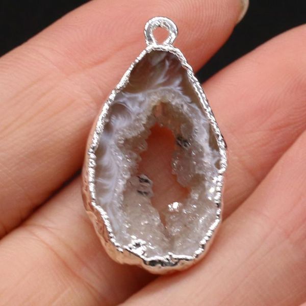 charms product natural stone semi-precious grey agate pendant for making diy necklace accessories size 15x25-20x30mm, Bronze;silver
charms product natural stone semi-precious grey agate pendant for making diy necklace accessories size 15x25-20x30mm, Bronze;silver