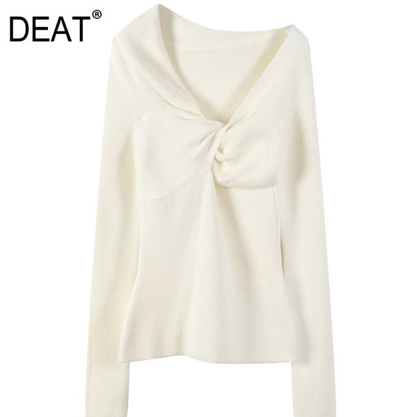deat new spring and summer fashion casual v-neck knitwear slim show thin long sleeve pullover shirt women's sh792 210428, White;black
deat new spring and summer fashion casual v-neck knitwear slim show thin long sleeve pullover shirt women's sh792 210428, White;black