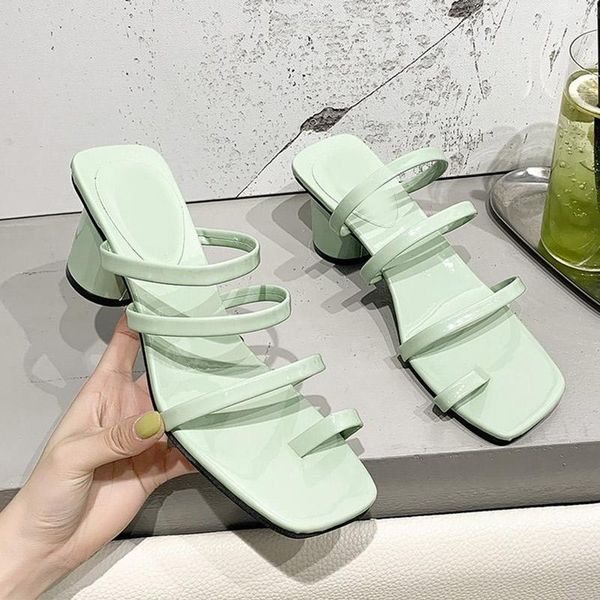 women open toe slippers ladies pu leather sandals female slip on summer thick heel slipper woman casual comfort shoes 2021 hot, Black
women open toe slippers ladies pu leather sandals female slip on summer thick heel slipper woman casual comfort shoes 2021 hot, Black