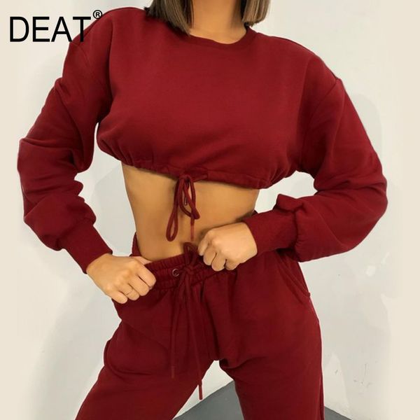 spring arrivals solid color o-neck long sleeve drawstring jacket pants with elastic sports two piece suit mz151 210525, White
spring arrivals solid color o-neck long sleeve drawstring jacket pants with elastic sports two piece suit mz151 210525, White