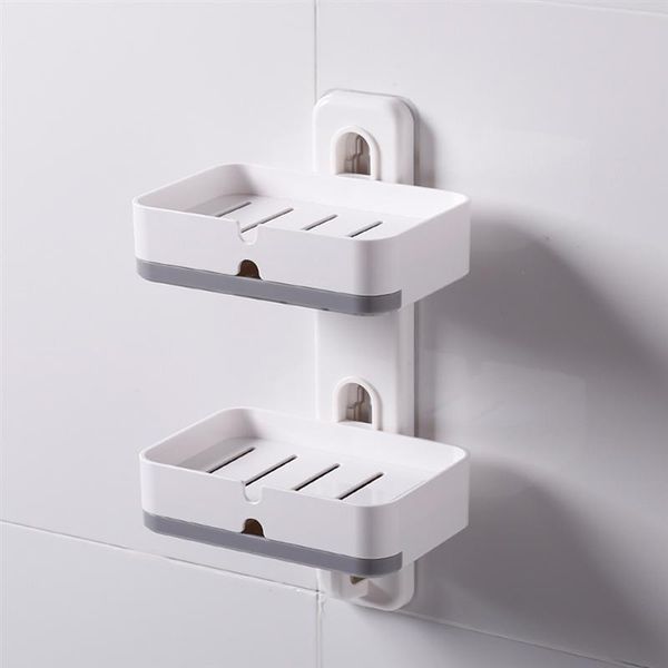 wall-mounted double-layer soap holder bathroom shelf dish box with drawers drain suction cup traceless accessories dishes
wall-mounted double-layer soap holder bathroom shelf dish box with drawers drain suction cup traceless accessories dishes
