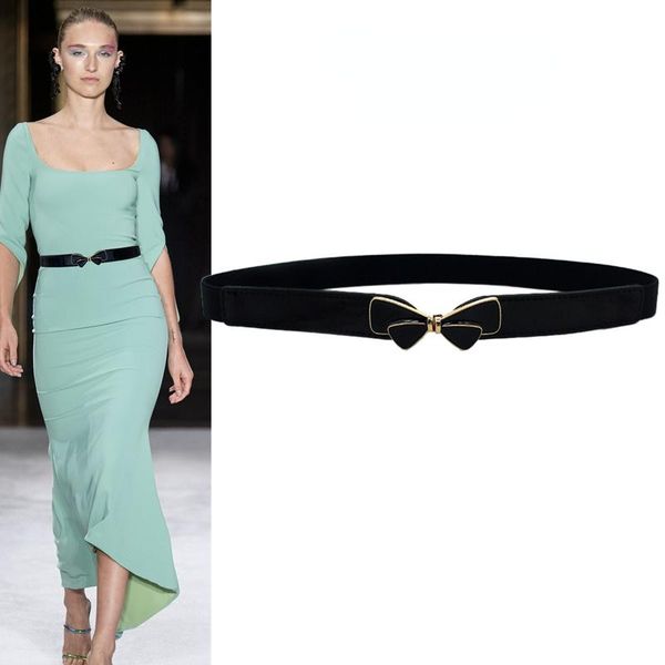 belts women's belt fashion matching dress outside the clothes of loose elastic waist seal, Black;brown