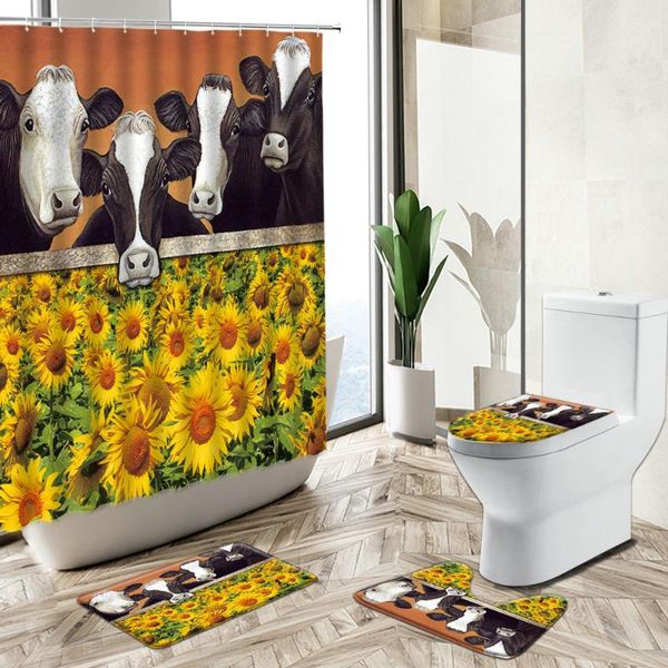 shower curtains cattle animal curtain cow sunflower flower watercolor art farm barn bathroom decor non-slip carpet toilet cover mat set
shower curtains cattle animal curtain cow sunflower flower watercolor art farm barn bathroom decor non-slip carpet toilet cover mat set