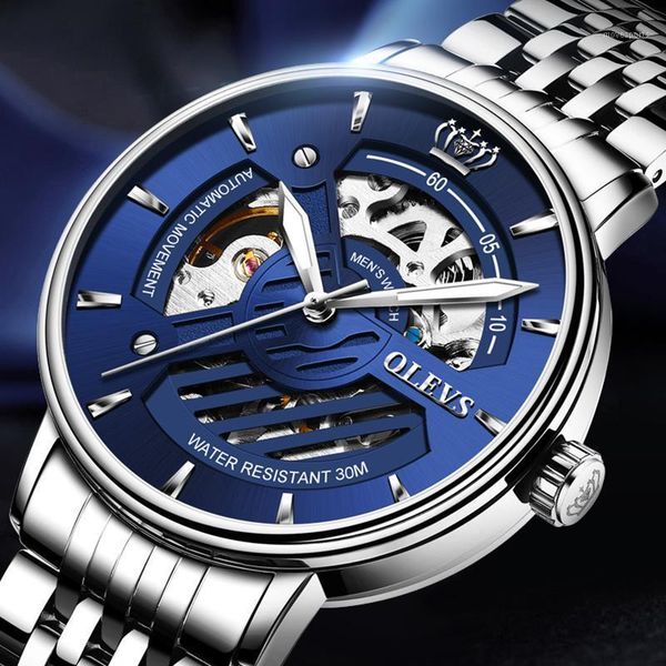 sports automatic watch men hollow design luminous hands stainless steel waterproof mechanical wristwatches montre homme, Slivery;brown
sports automatic watch men hollow design luminous hands stainless steel waterproof mechanical wristwatches montre homme, Slivery;brown
