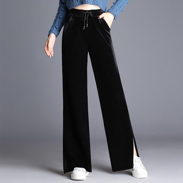 women's pants & capris wide leg woman down thicken loose casual velvet 2021 autumn winter warm black trousers female big size, Black;white
women's pants & capris wide leg woman down thicken loose casual velvet 2021 autumn winter warm black trousers female big size, Black;white