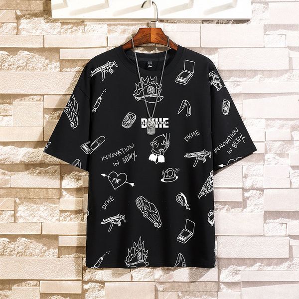 t shirt summer short sleeve 100% cotton oversized shirts anime printing japanese streetwear men unisex, White;black
t shirt summer short sleeve 100% cotton oversized shirts anime printing japanese streetwear men unisex, White;black