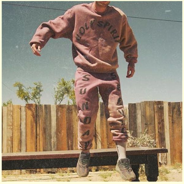 men's pants brown/white sunday service hip hop kanye west sweat holy spirit man cpfm tie-dye cotton jogging, Black
men's pants brown/white sunday service hip hop kanye west sweat holy spirit man cpfm tie-dye cotton jogging, Black