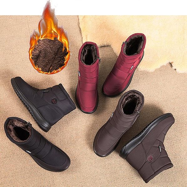 boots women winter snowboots plush warm ankle zipper female casual shoes plus size botas mujer, Black
boots women winter snowboots plush warm ankle zipper female casual shoes plus size botas mujer, Black