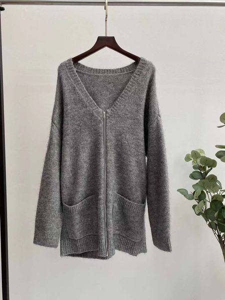 sweater gray thick wool autumn and winter loose v-neck mohair coat women cardigan 4b8t, White;black
sweater gray thick wool autumn and winter loose v-neck mohair coat women cardigan 4b8t, White;black