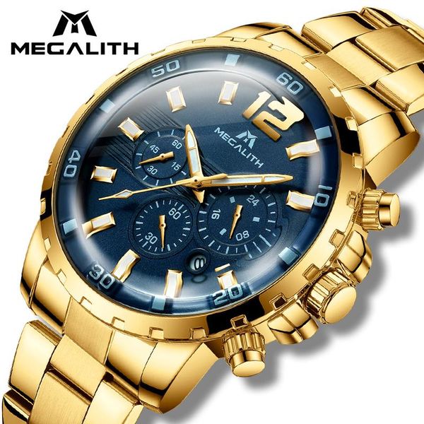 wristwatches megalith fashion mens watches waterproof chronograph quartz clock army military relogio masculino, Slivery;brown
wristwatches megalith fashion mens watches waterproof chronograph quartz clock army military relogio masculino, Slivery;brown