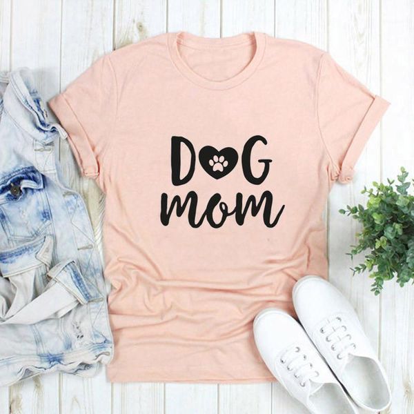 love dog mom t shirt fashion graphic cotton women tshirt mama mother short sleeve casual round neck tees drop women's t-shirt, White
love dog mom t shirt fashion graphic cotton women tshirt mama mother short sleeve casual round neck tees drop women's t-shirt, White
