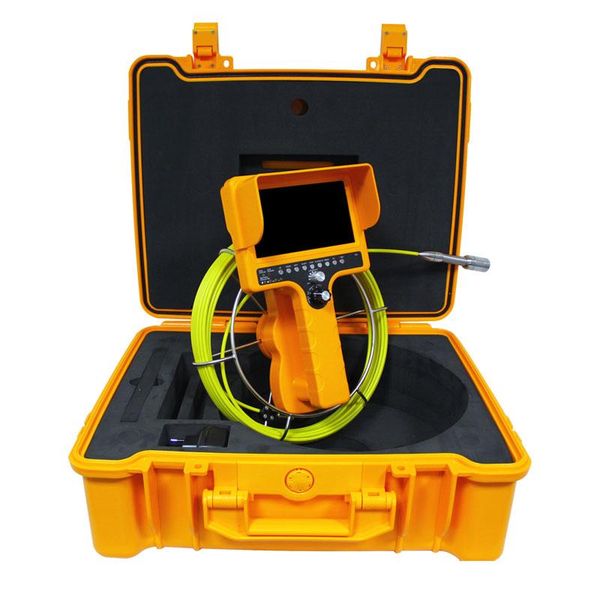 cameras 7" monitor 23mm dvr sewer drain pipe inspection camera 5mm fiberglass cable meter counter keyboard yellow fireproof plastic box
cameras 7" monitor 23mm dvr sewer drain pipe inspection camera 5mm fiberglass cable meter counter keyboard yellow fireproof plastic box