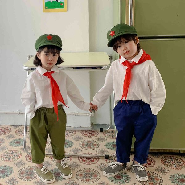 spring summer white all-match base long sleeve shirts boys and girls cotton casual shirt 210508, White;black
spring summer white all-match base long sleeve shirts boys and girls cotton casual shirt 210508, White;black