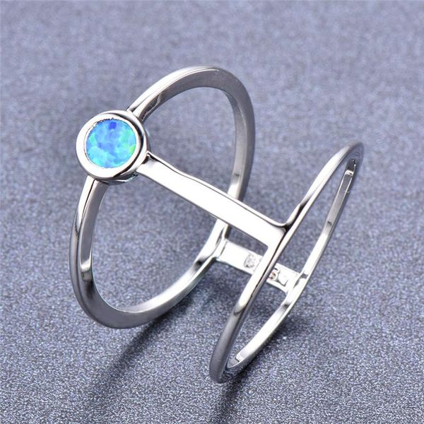 wedding rings boho female blue white fire opal stone ring unique geometric style finger silver color for women, Slivery;golden
wedding rings boho female blue white fire opal stone ring unique geometric style finger silver color for women, Slivery;golden